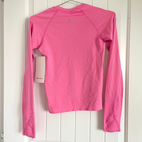 NWT Lululemon Swiftly Tech Long Sleeve Race Length T-Shirt Bright Pink - Picture 2 of 7